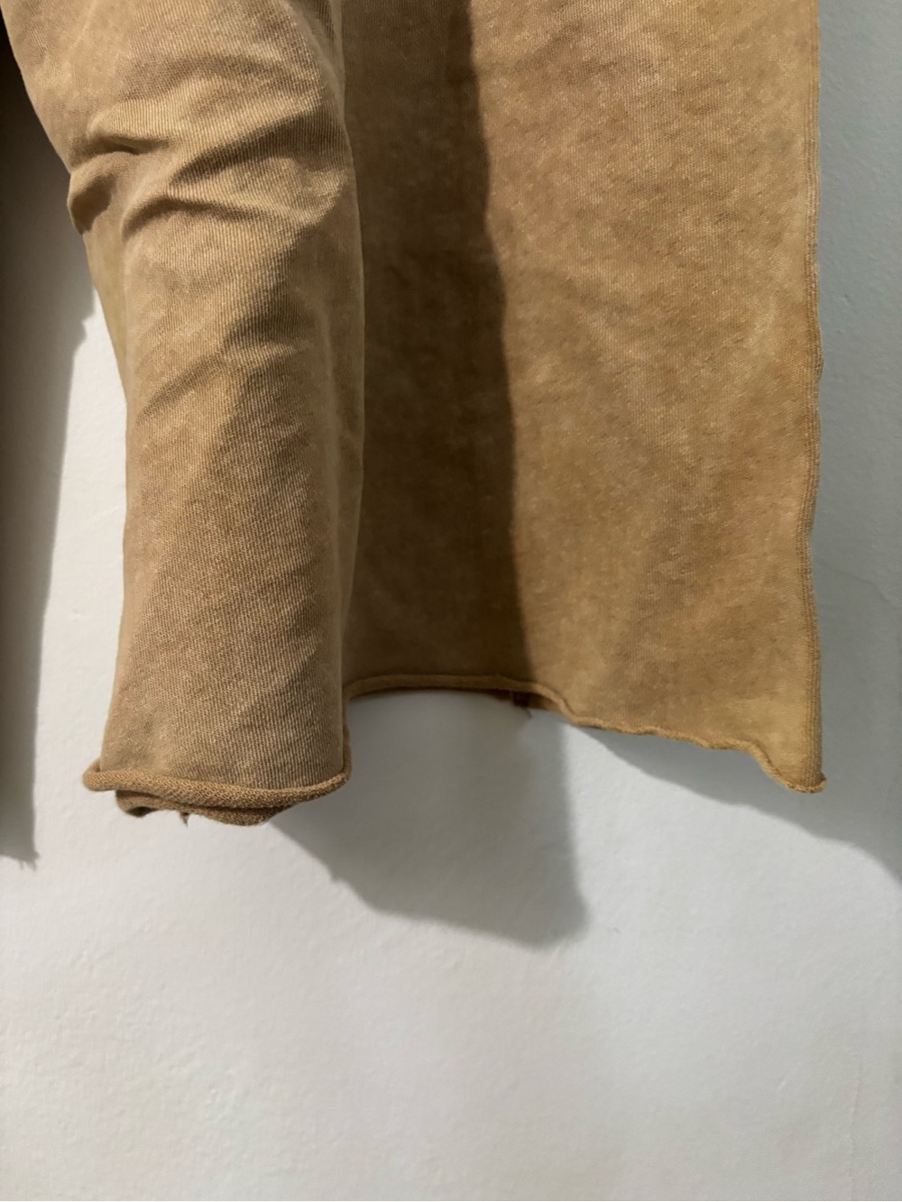 easel Women’s Washed Tan Cargo Drawstring Wide Leg Pants - Picture 7 of 9